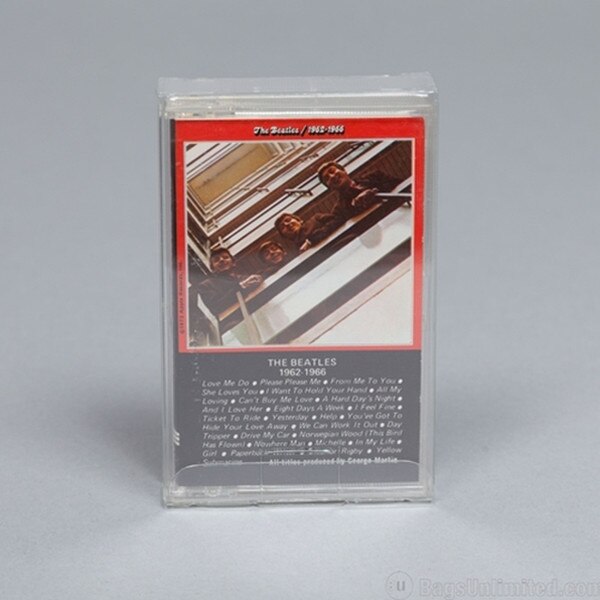 Crystal-clear audio cassette case p